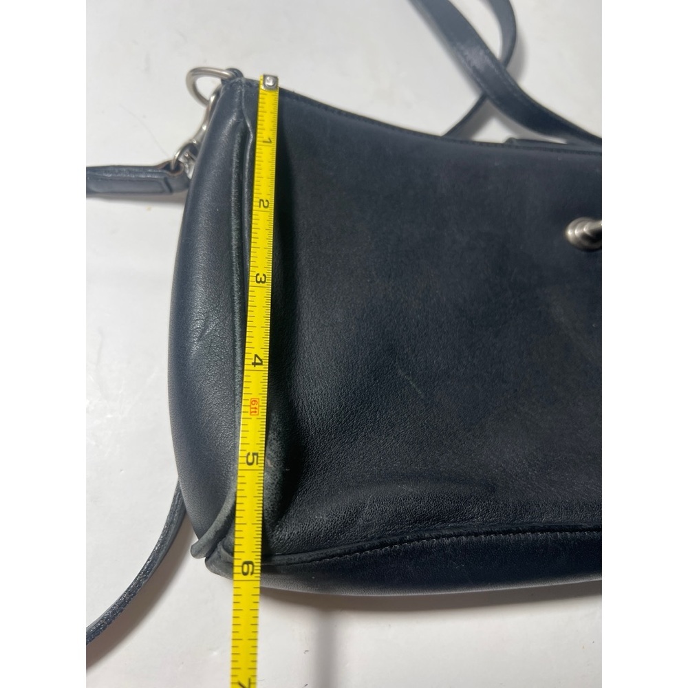 Coach vintageBlack Leather Crossbody Bag - Picture 9 of 10